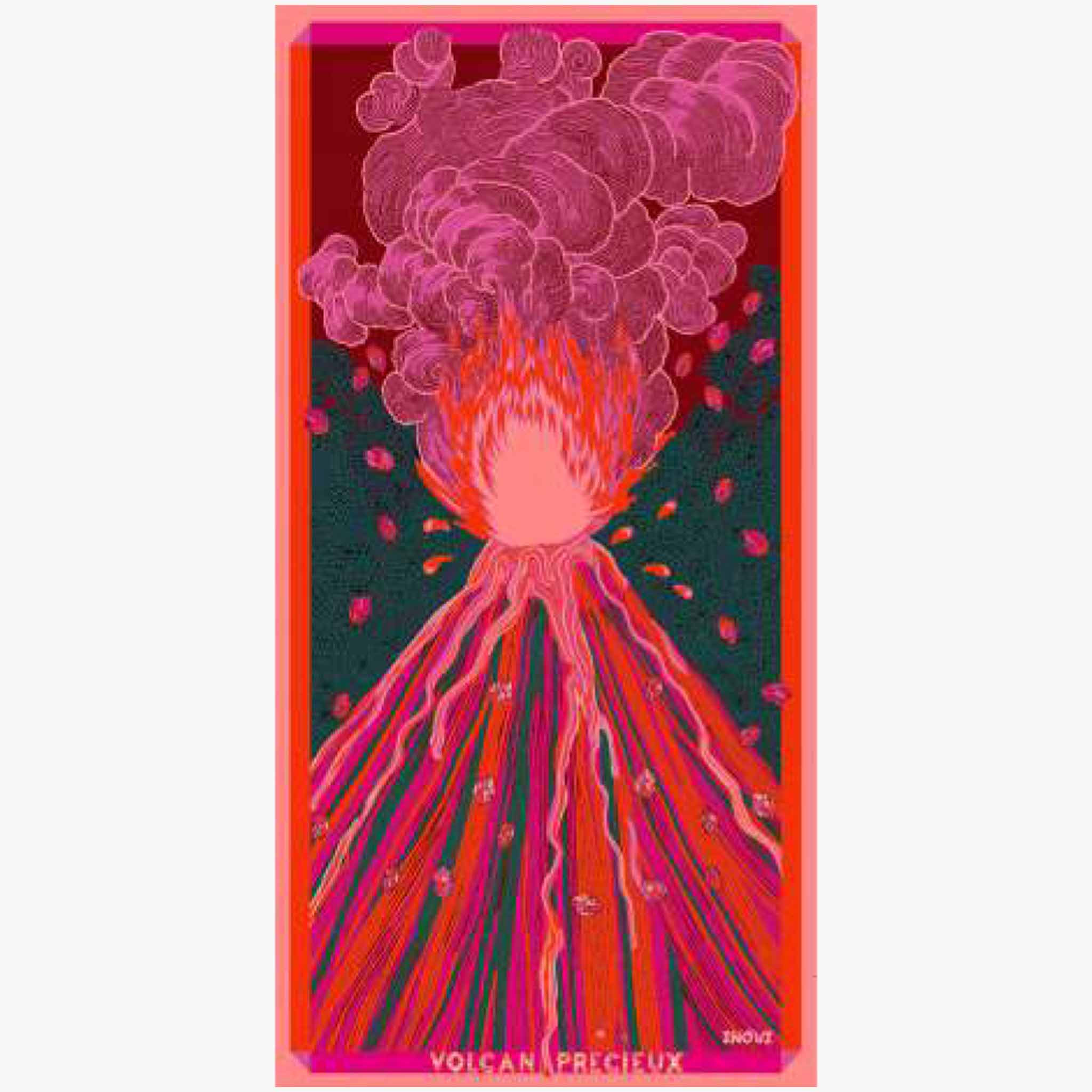 Inouitoosh Wollschal Vulkan | pink