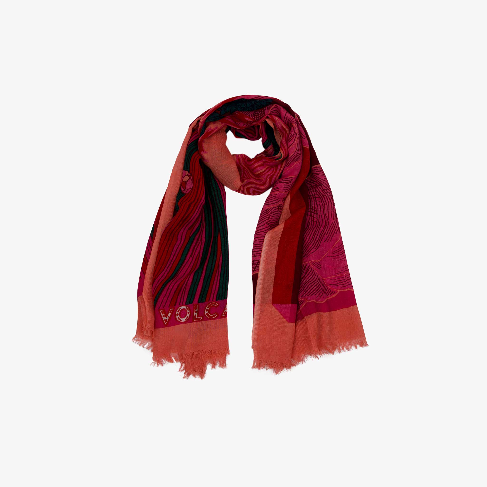 Inouitoosh Wollschal Vulkan | pink