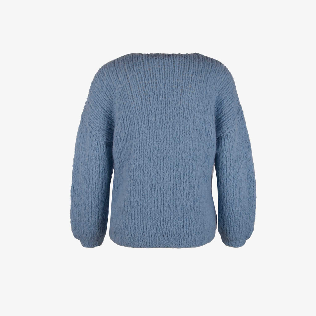 Inti Grobstrickjacke Leni | hellblau