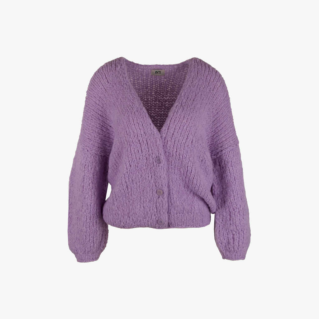 Inti Grobstrickjacke Leni | lavendel