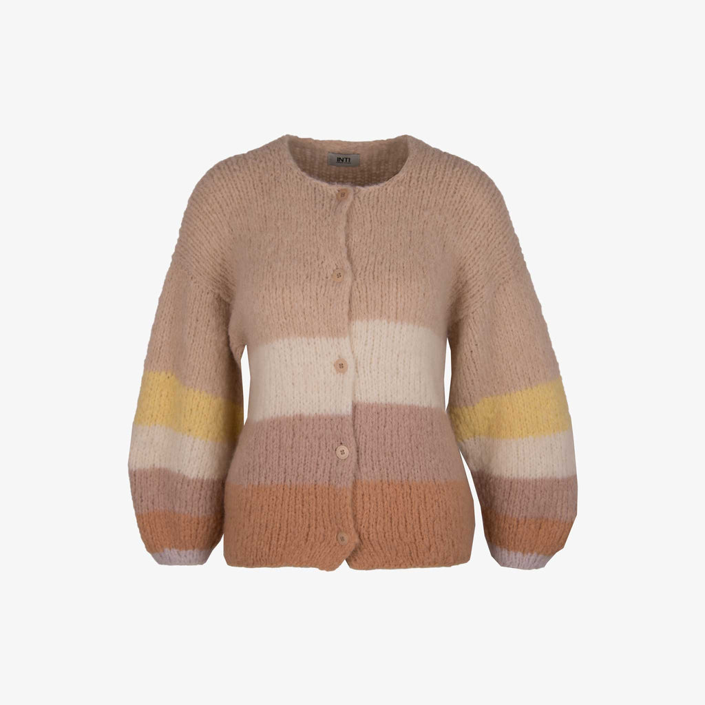 INTI Grobstrickjacke Linda | beige