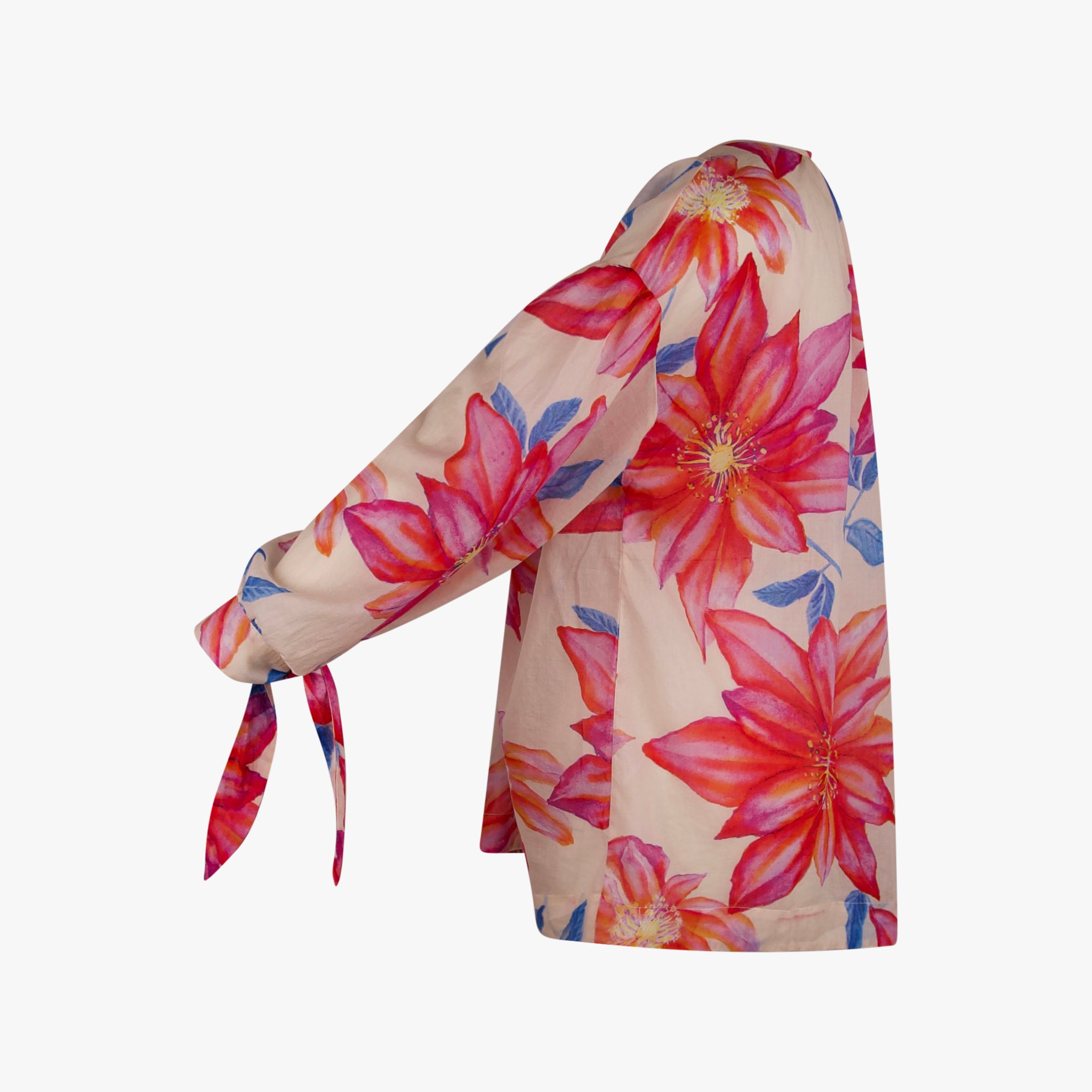 Italy Bluse Blumenprint | pink