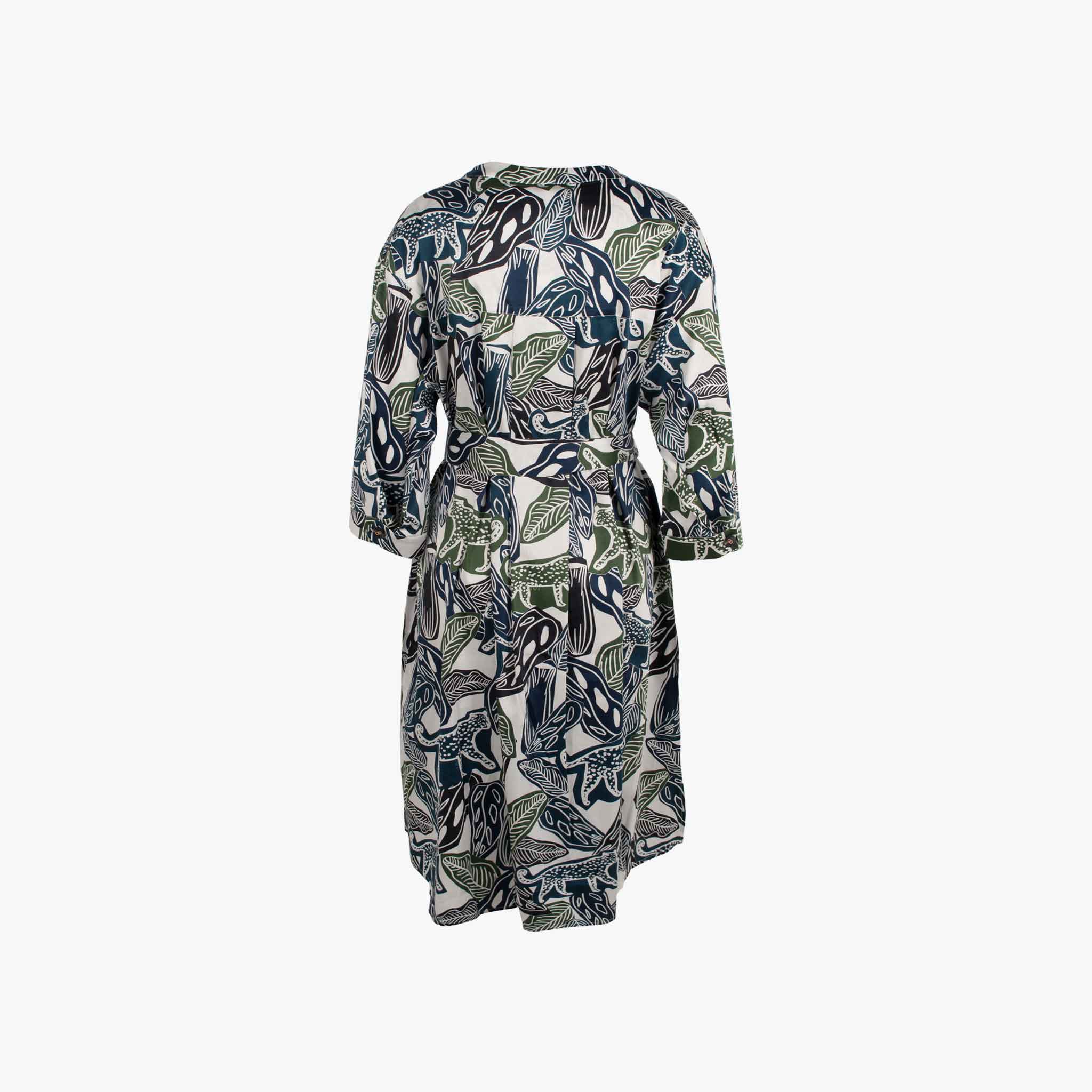 Ivi Collection Kleid Leoprint | multicolor