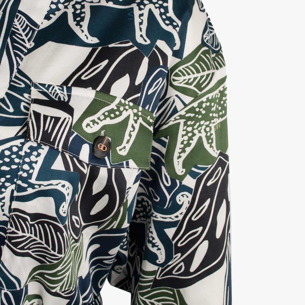 Ivi Collection Kleid Leoprint | multicolor