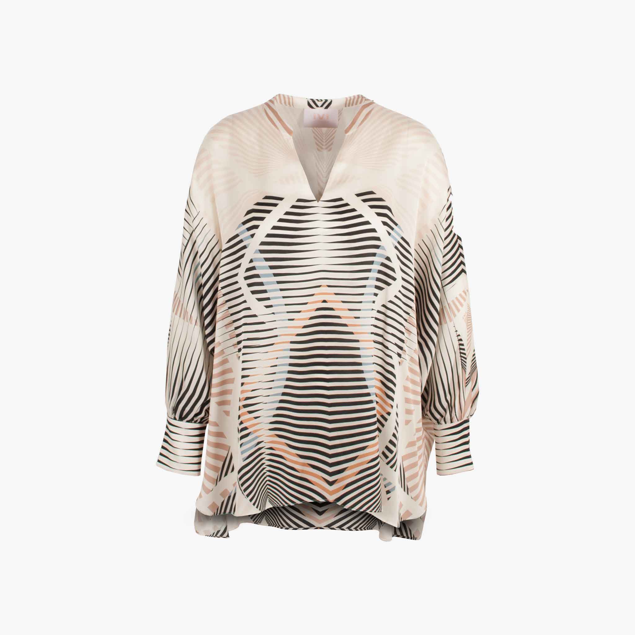 IVI Collection Bluse Illusion | sand