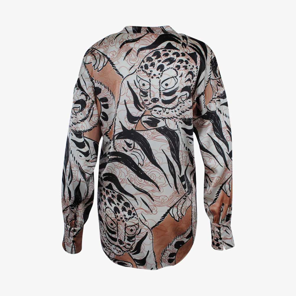 Seidenbluse Manulprint | multicolor