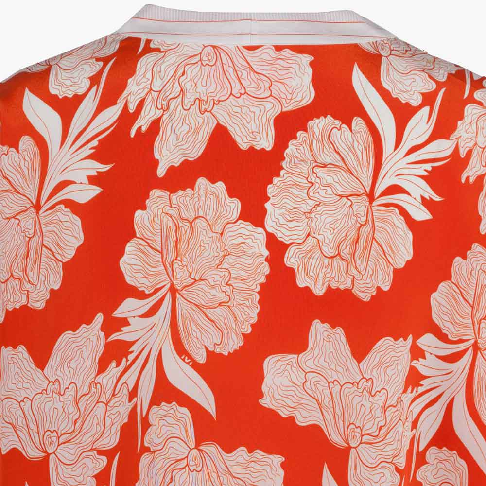 Ivi Seidenbluse Peonie | rot