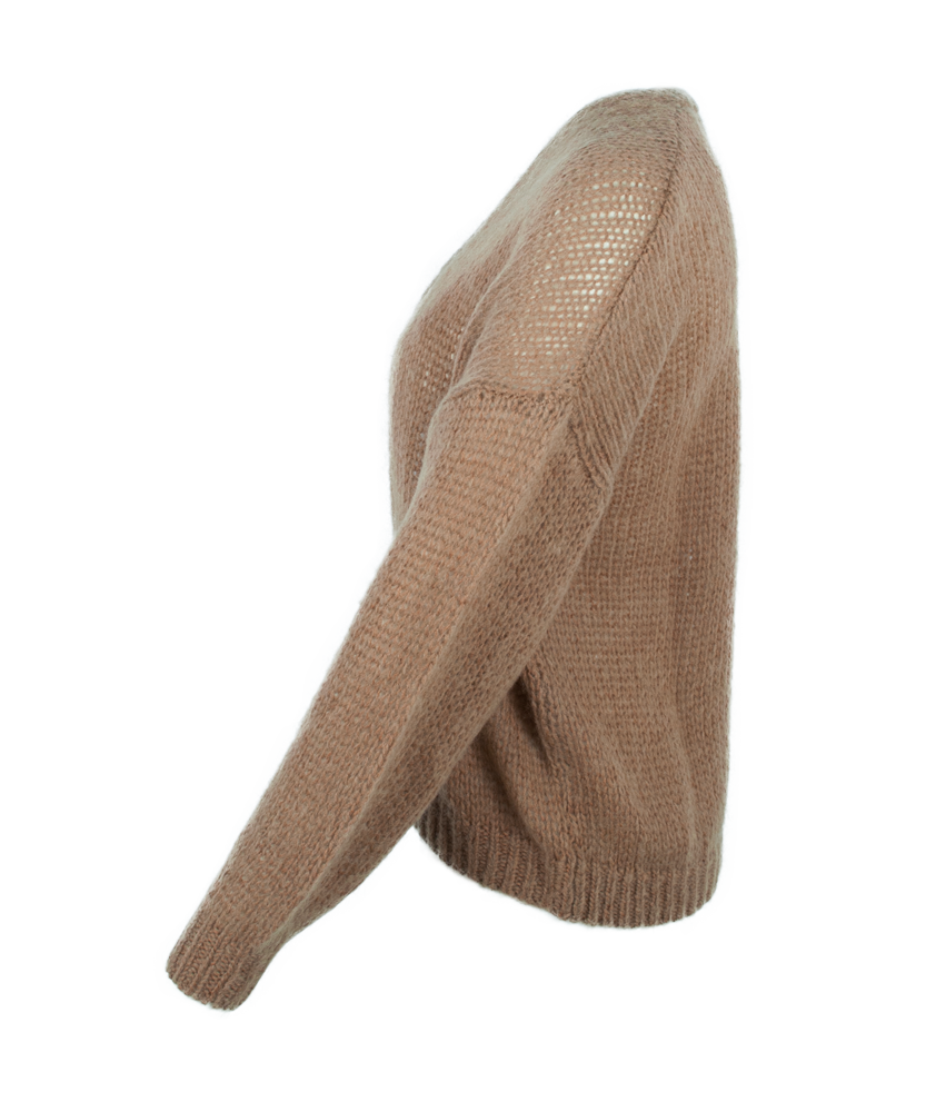 Strickjacke uni | beige