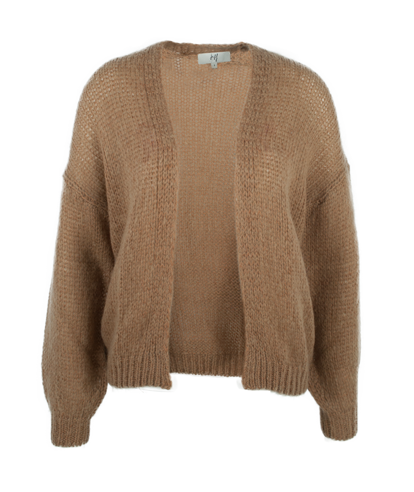 Strickjacke uni | beige