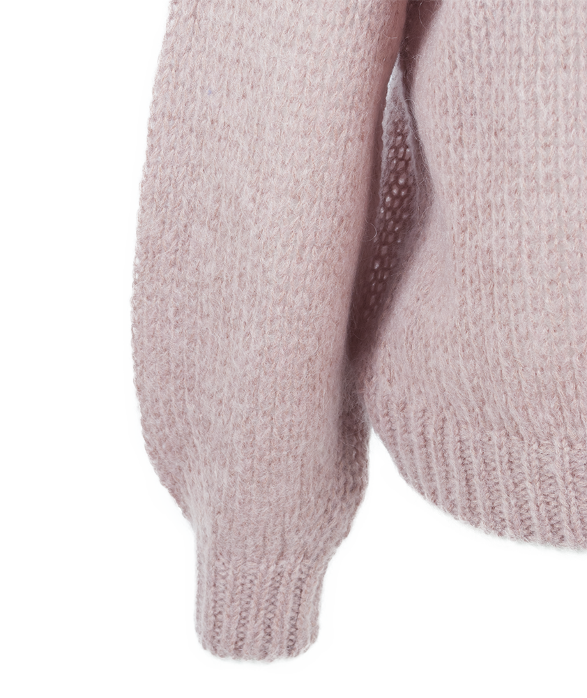 Strickjacke uni | rose