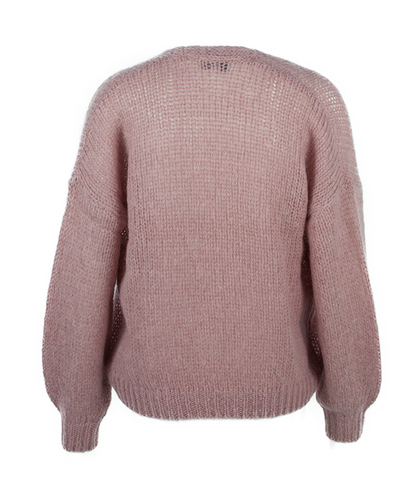 Strickjacke uni | rose