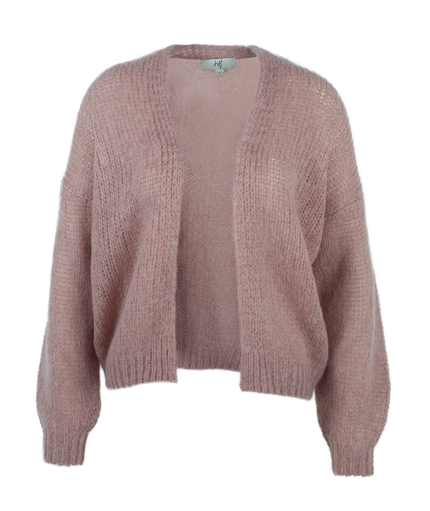 Strickjacke uni | rose