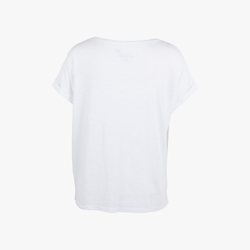Boxyshirt uni | weiß