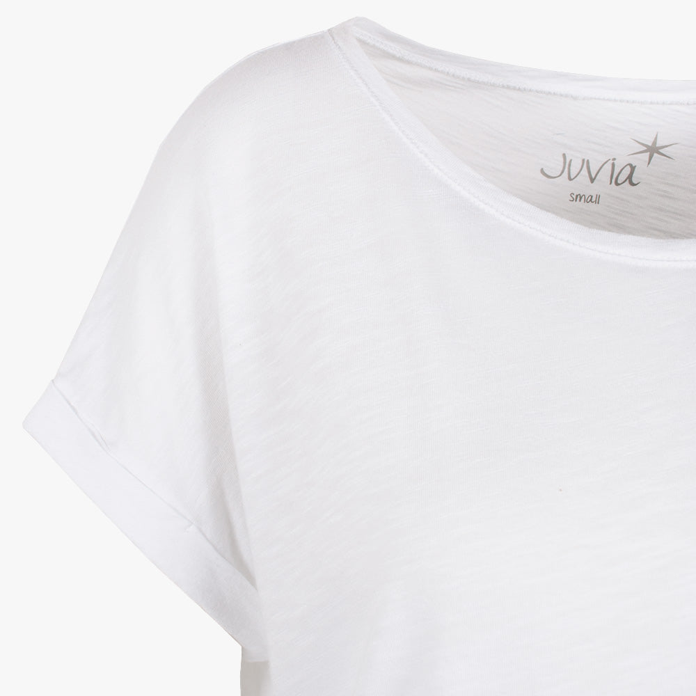 Boxyshirt uni | weiß