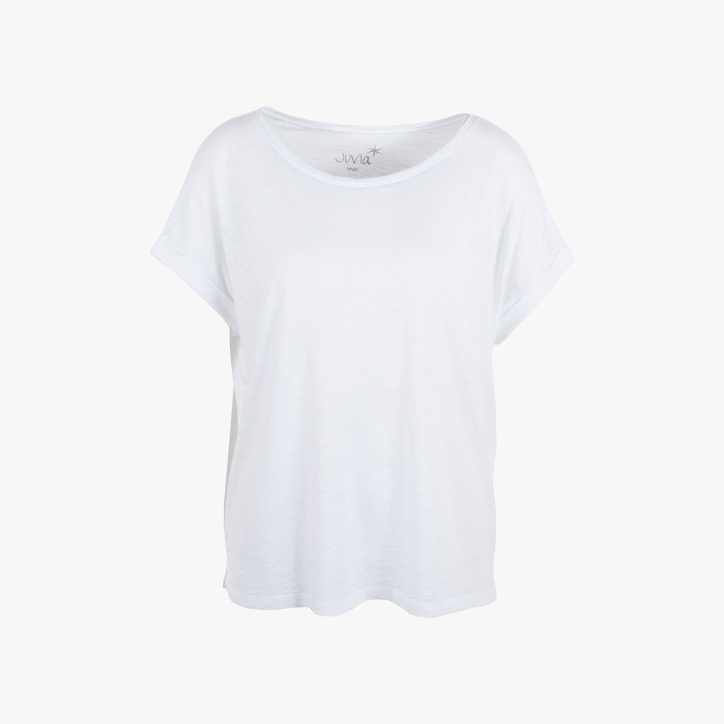 Boxyshirt uni | weiß