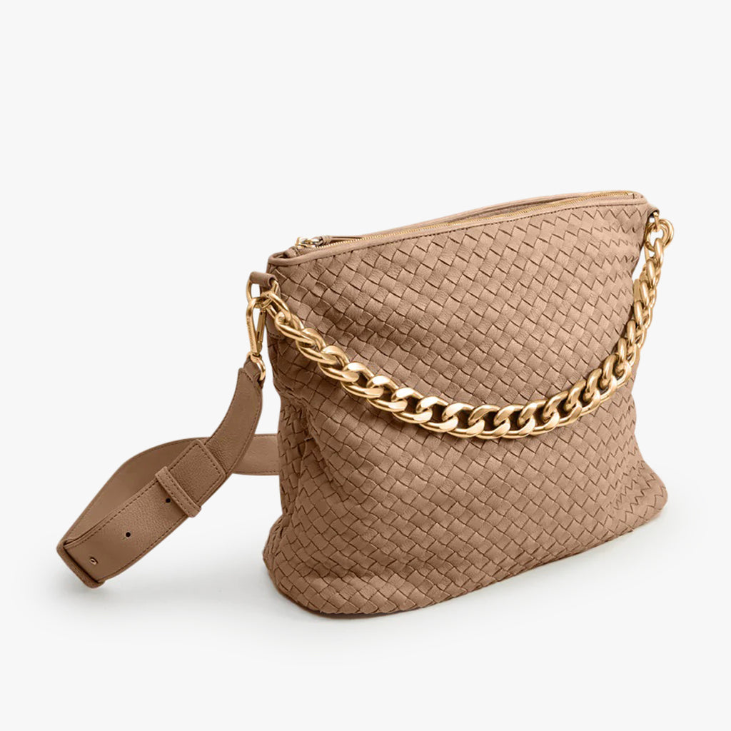 Handtasche braided | beige