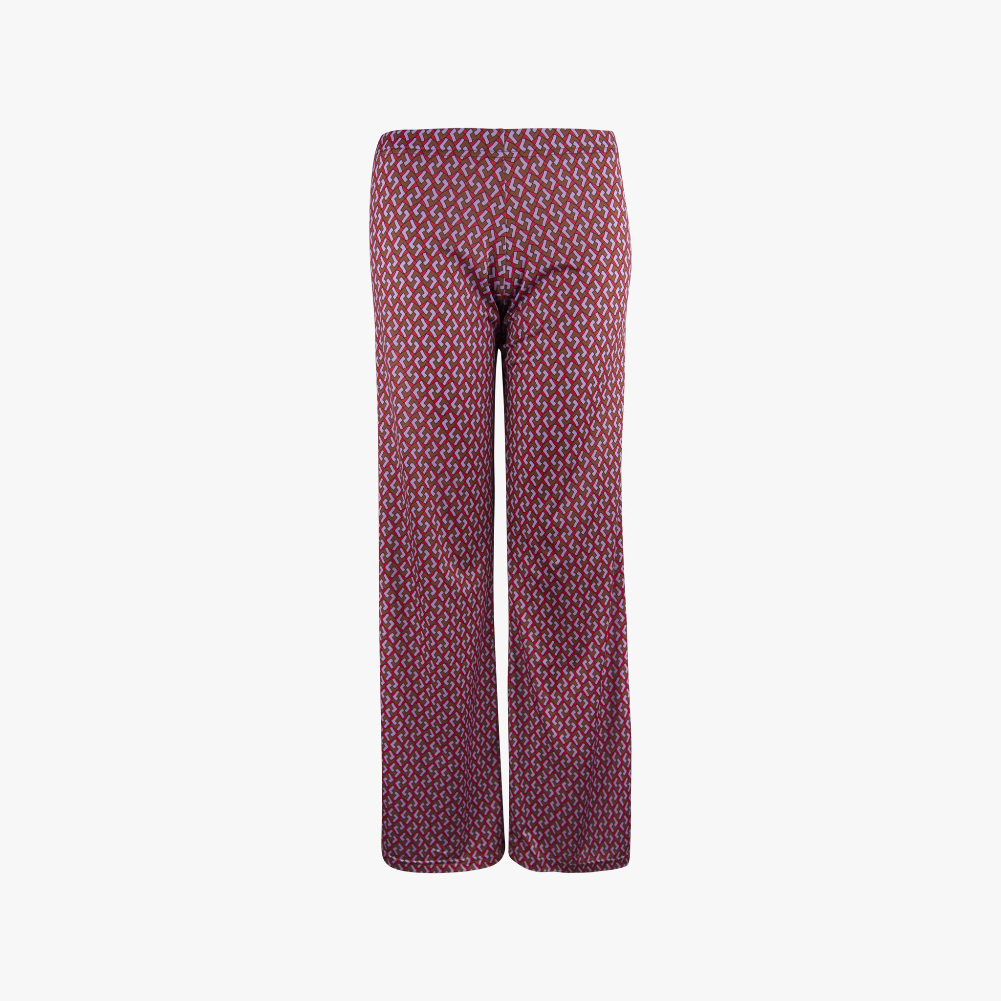 Justmine Hose Blowprint | braun
