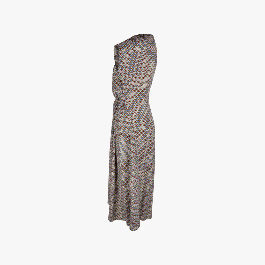 justmine Kleid Grafikprint | grün