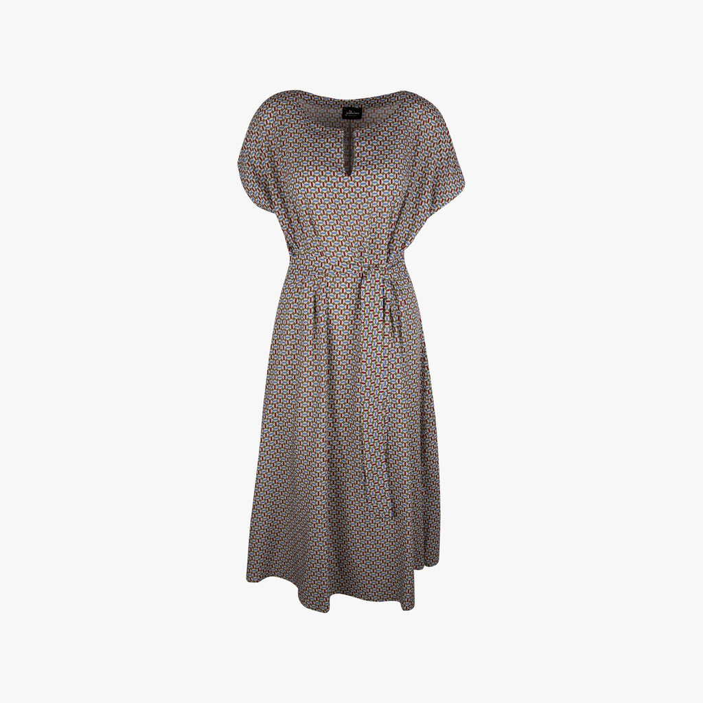 justmine Kleid Grafikprint | grün