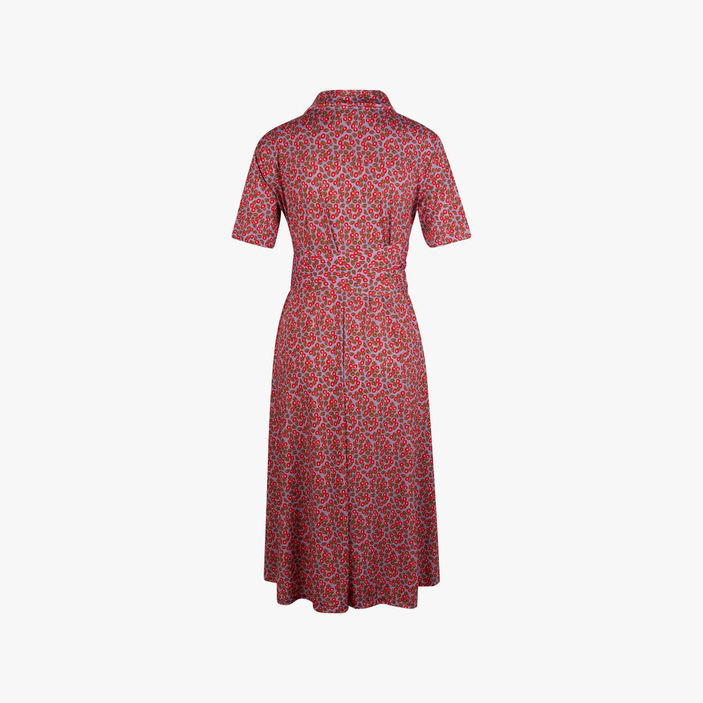 Justmine Kleid Leafprint | multicolor
