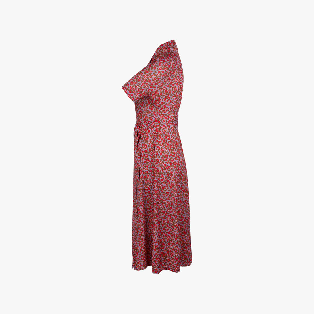Justmine Kleid Leafprint | multicolor