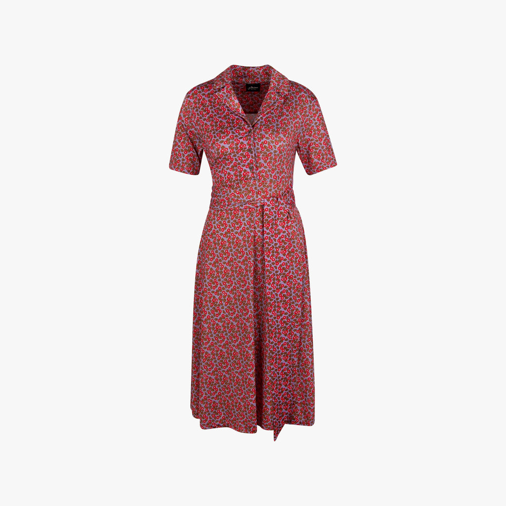 Justmine Kleid Leafprint | multicolor