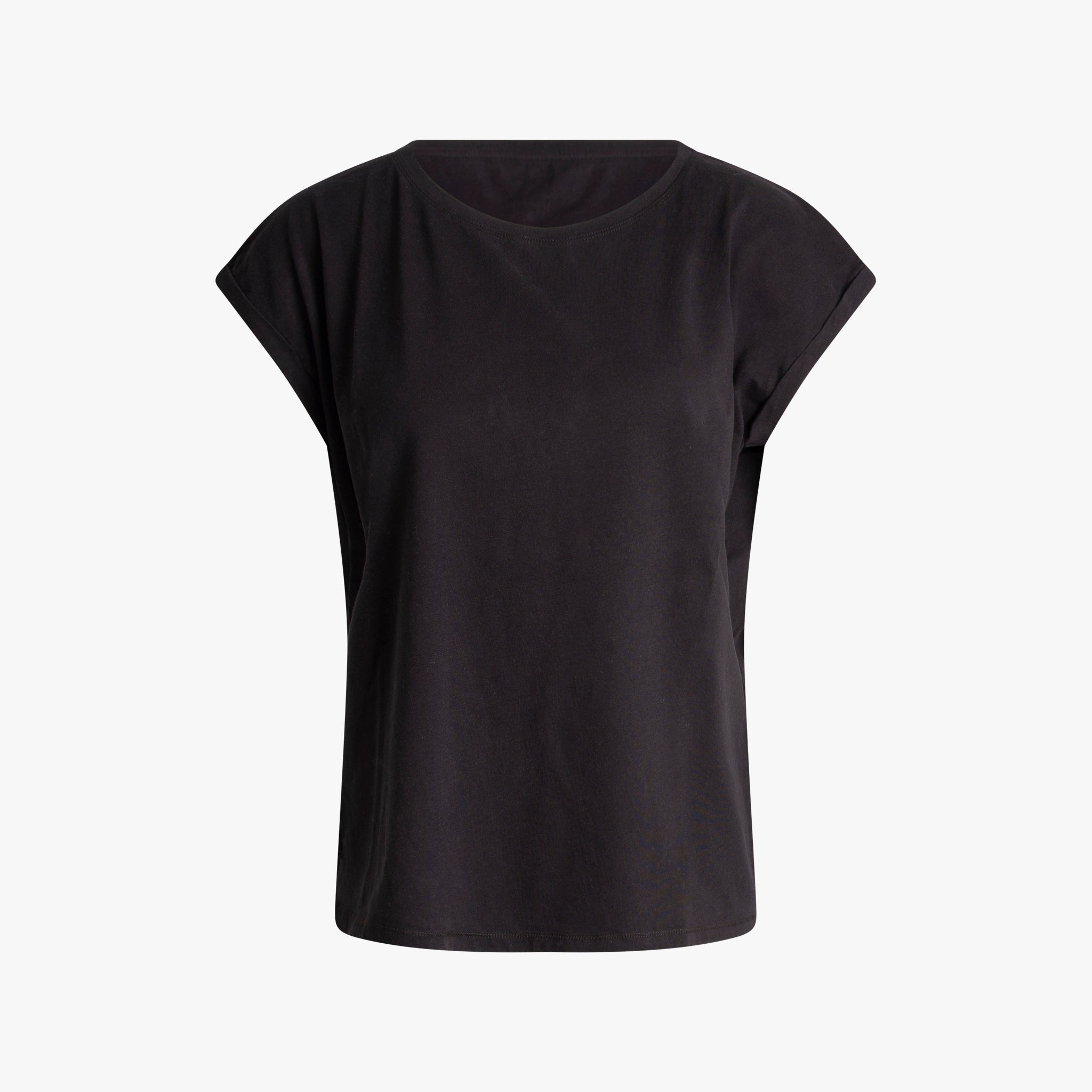 1/2 Boxyshirt Cotton | schwarz