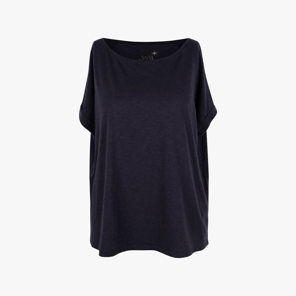 juvia 1/2 Boxy shirt uni | navy
