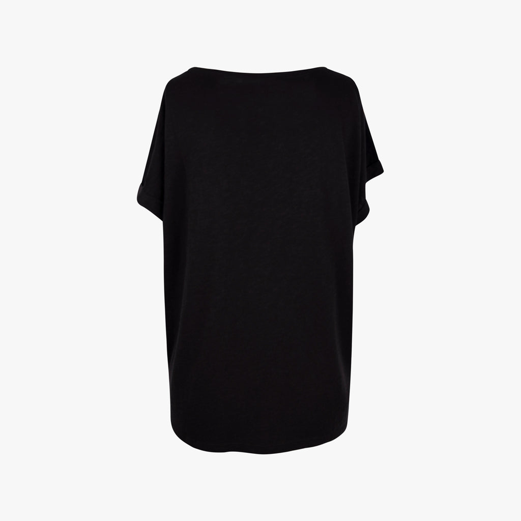 juvia 1/2 Boxy shirt uni | schwarz