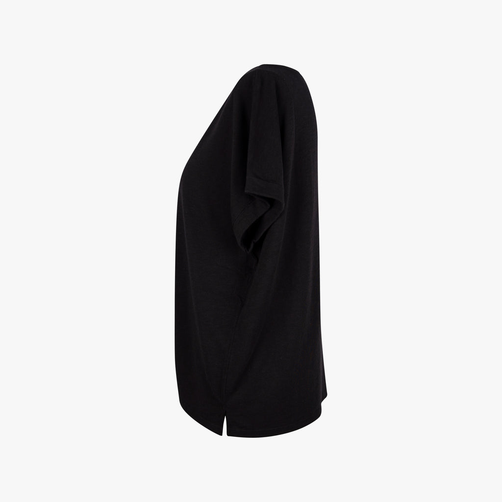 juvia 1/2 Boxy shirt uni | schwarz