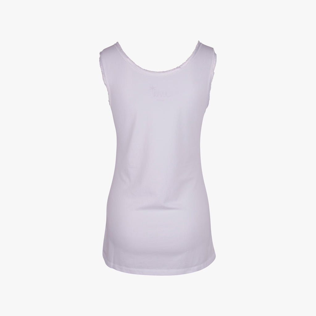 juvia Longtop Satinkante | weiß