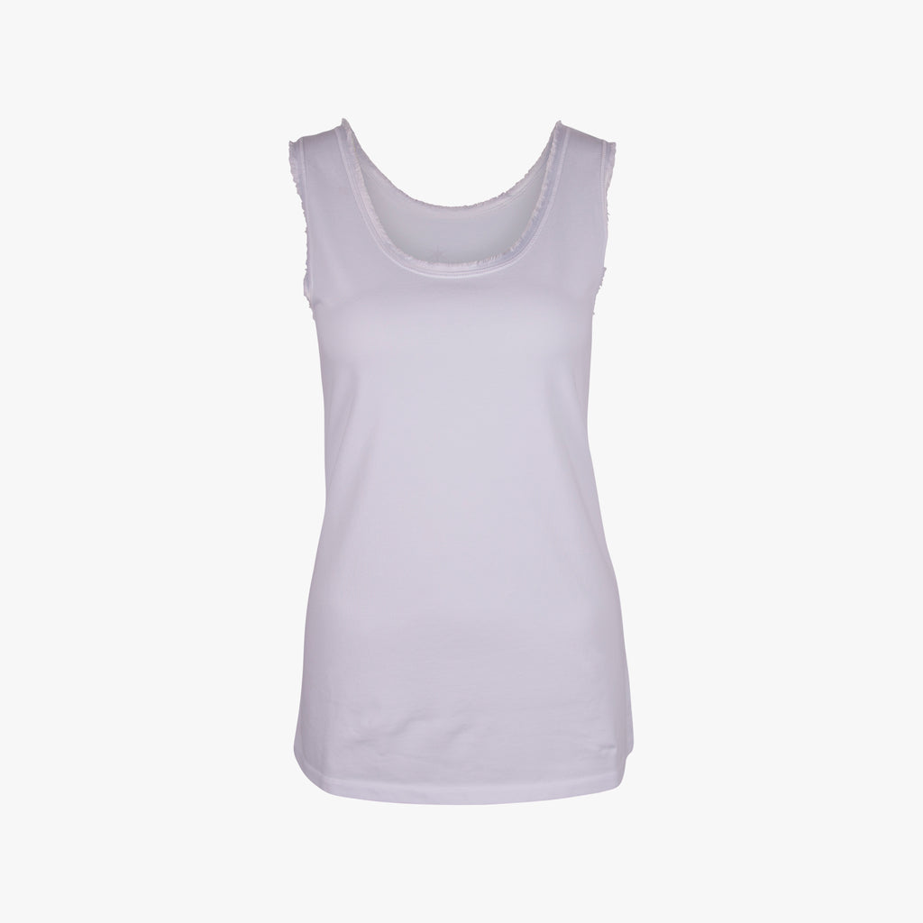 juvia Longtop Satinkante | weiß