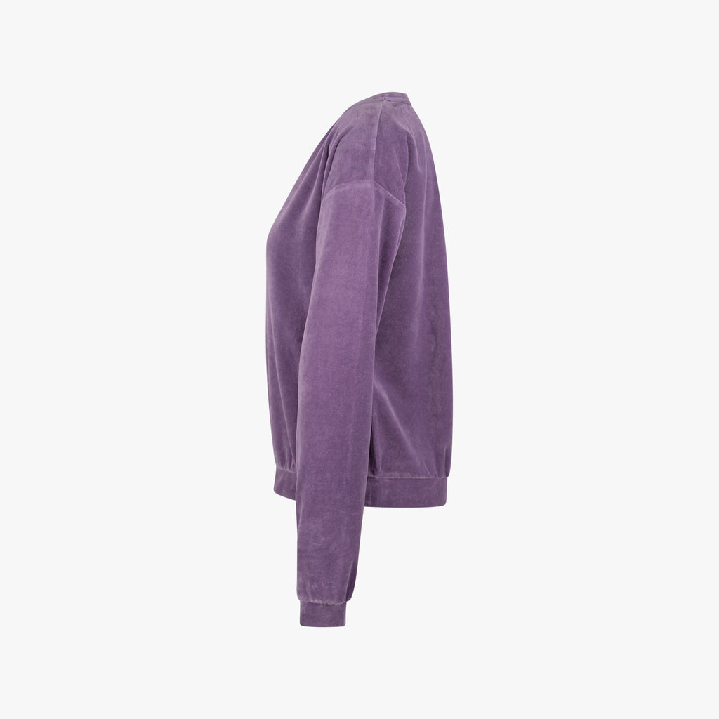 juvia Sweater Velvet | lila