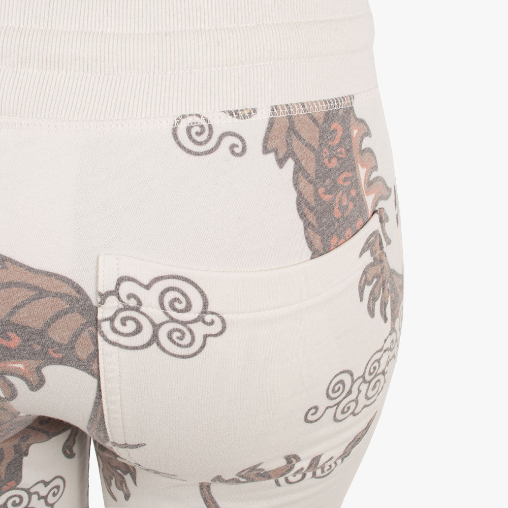 Hose Drachenprint | offwhite