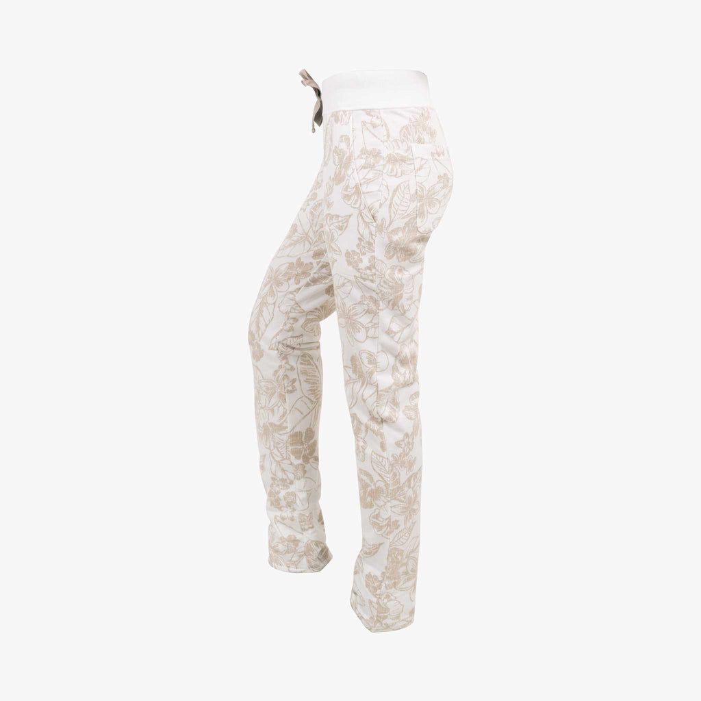 Juvia Hose Hawaiiprint | weiß