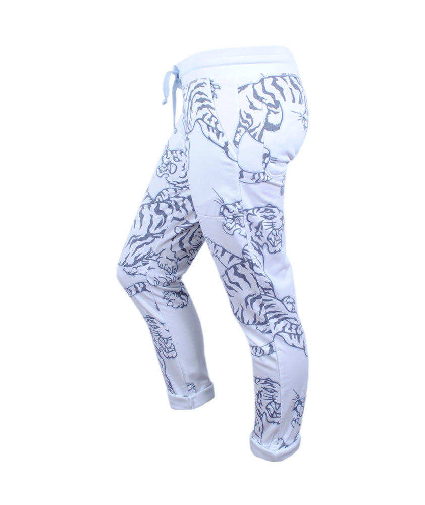 Hose Tigerprint | weiß