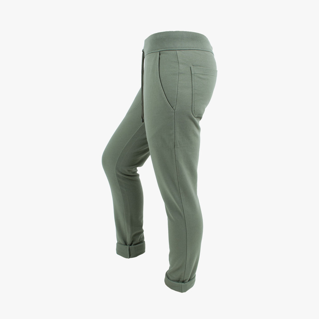 Hose Umschlag uni | khaki