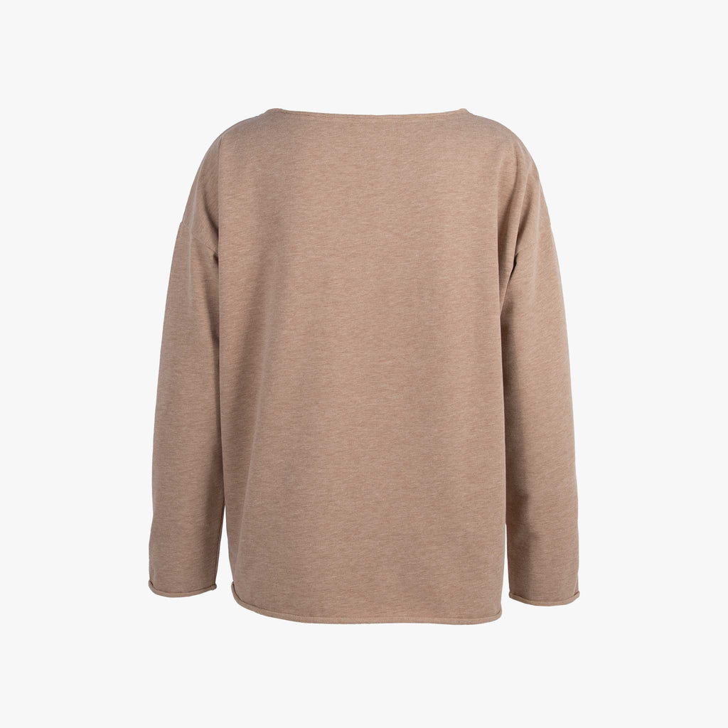Juvia Sweater Basic | braunmelange