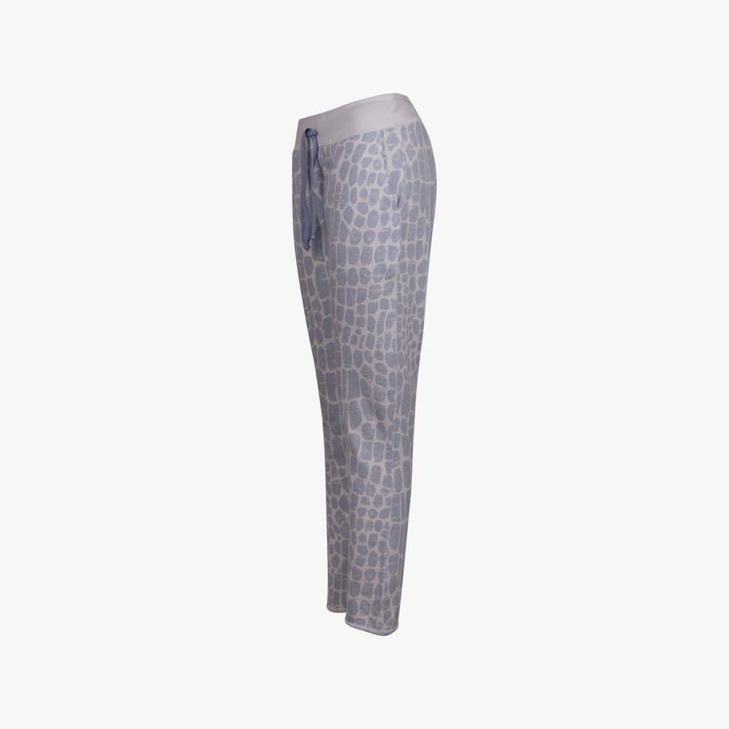 Juvia Sweathose Crocoprint | blau