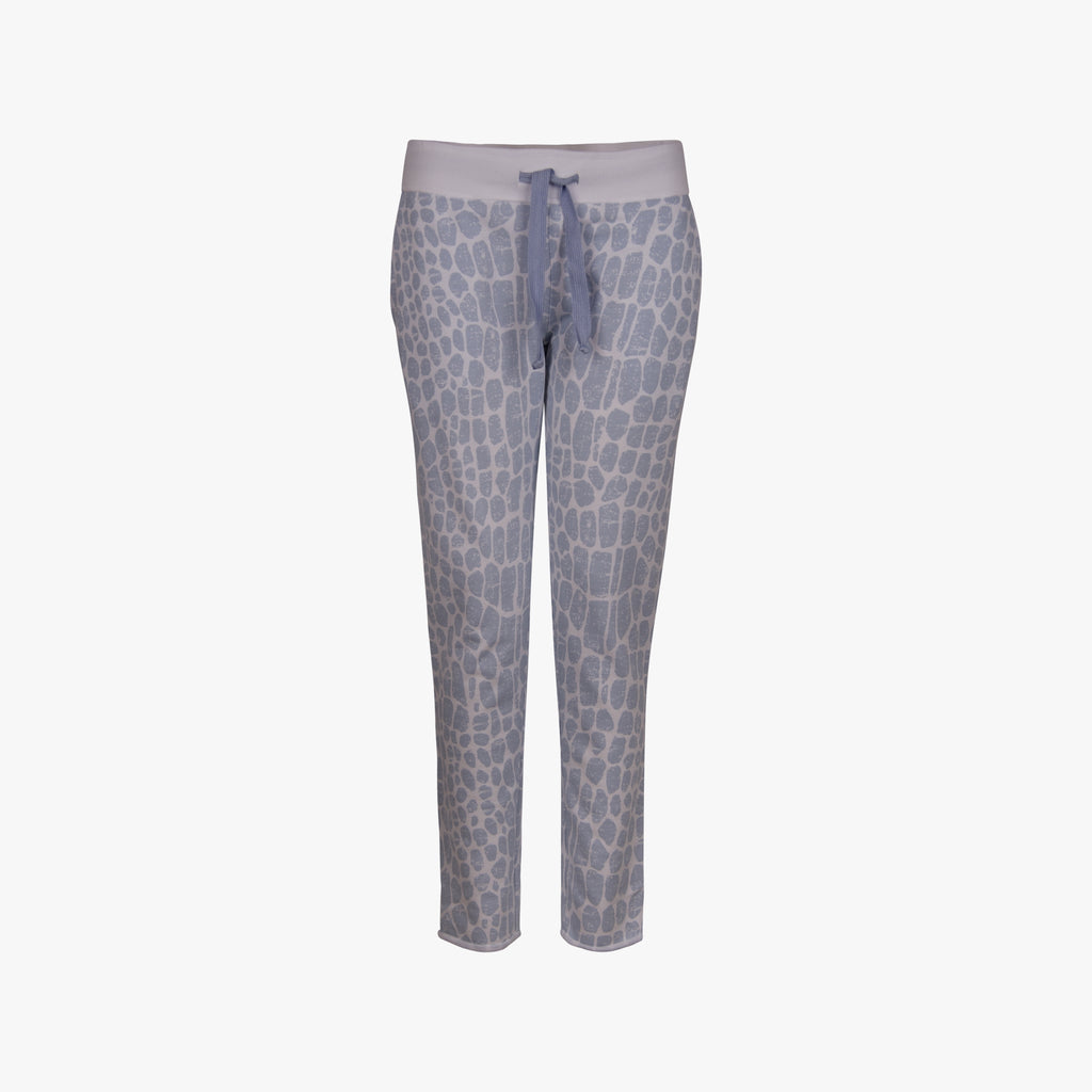 Juvia Sweathose Crocoprint | blau