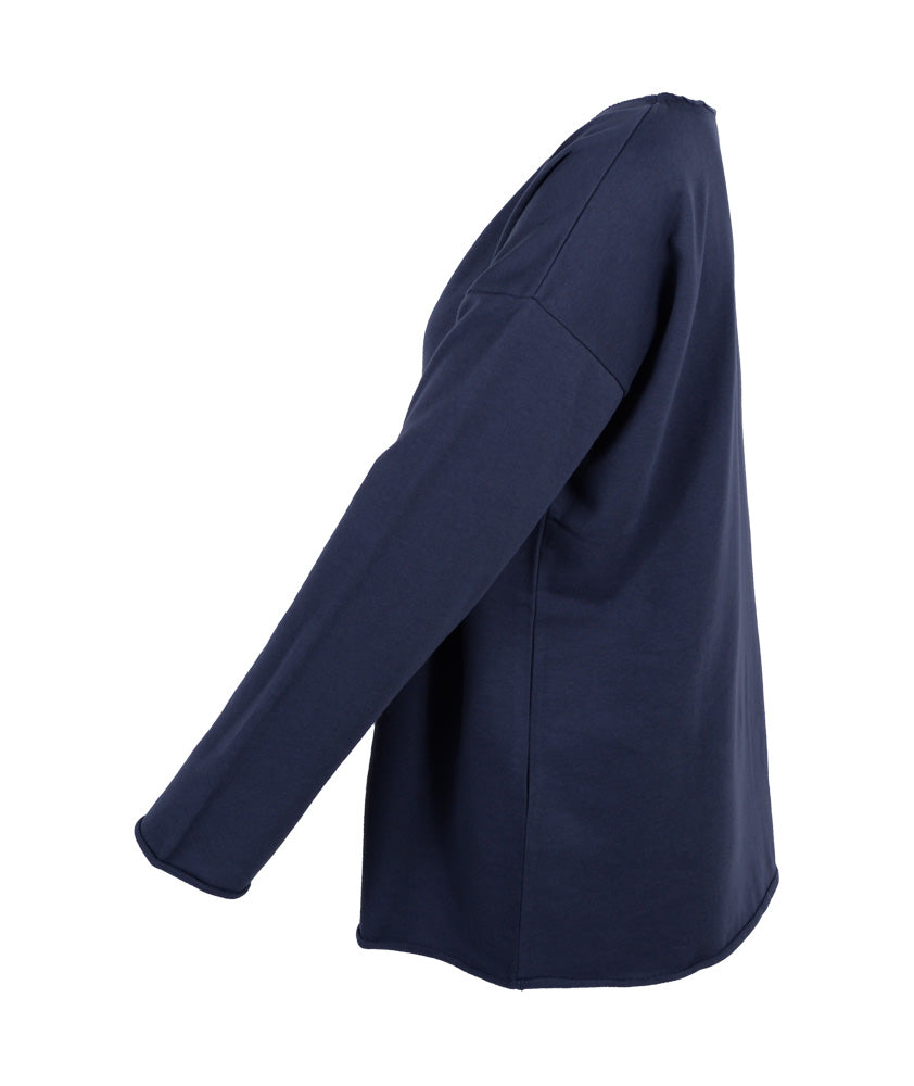 Sweatpulli uni | blau