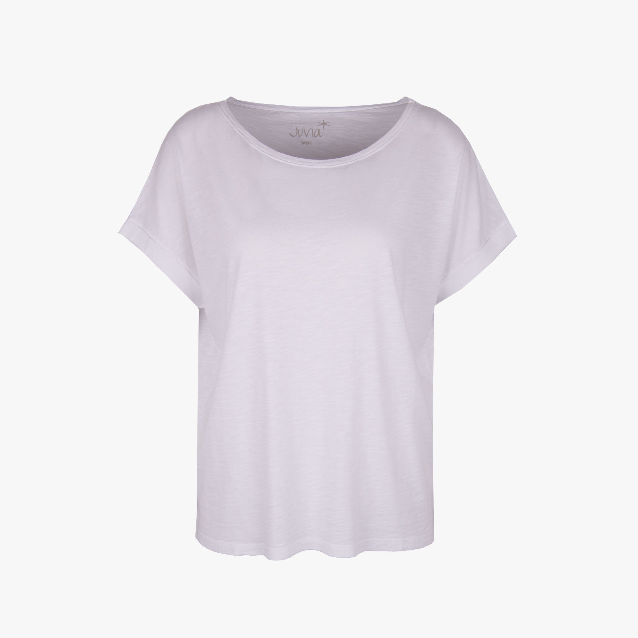 Juvia Shirt geflammt | weiß