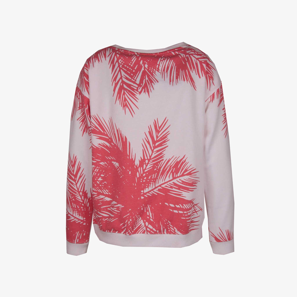 Juvia U-Sweater Print | weiß