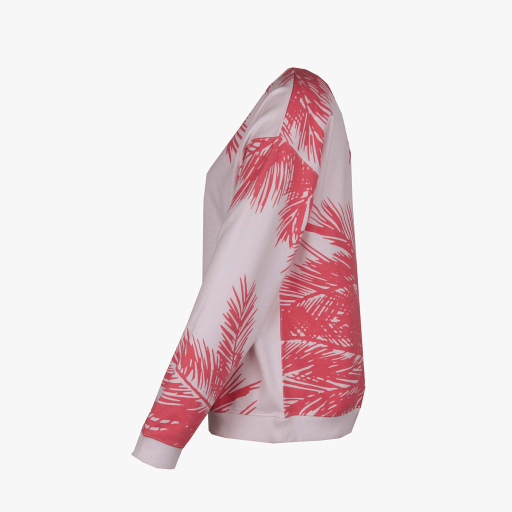 Juvia U-Sweater Print | weiß