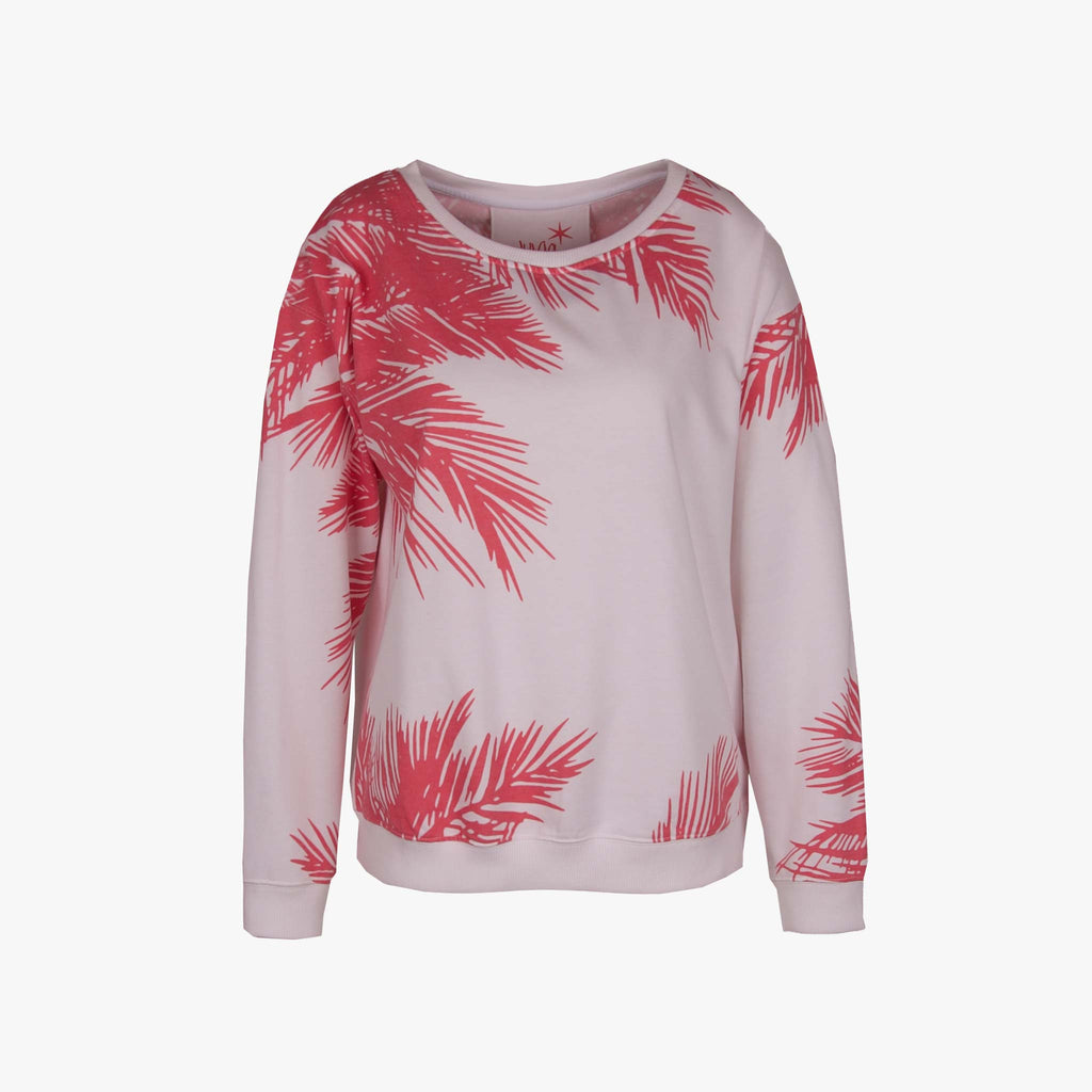 Juvia U-Sweater Print | weiß