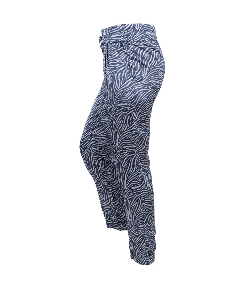 Hose Desertprint | blau-weiß
