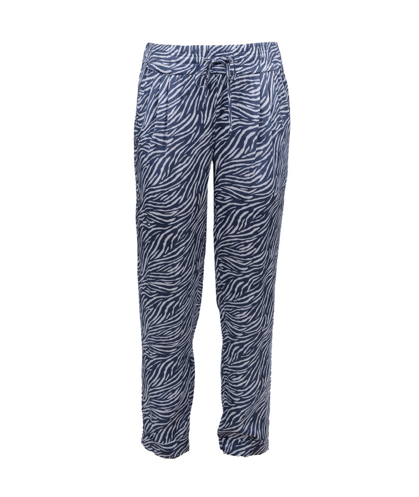 Hose Desertprint | blau-weiß