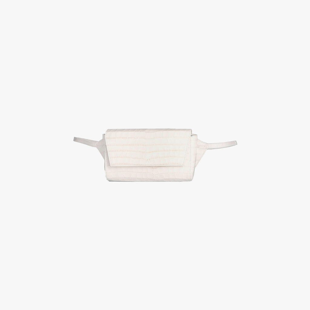 KAAi Belt Bag Krokoprint | offwhite