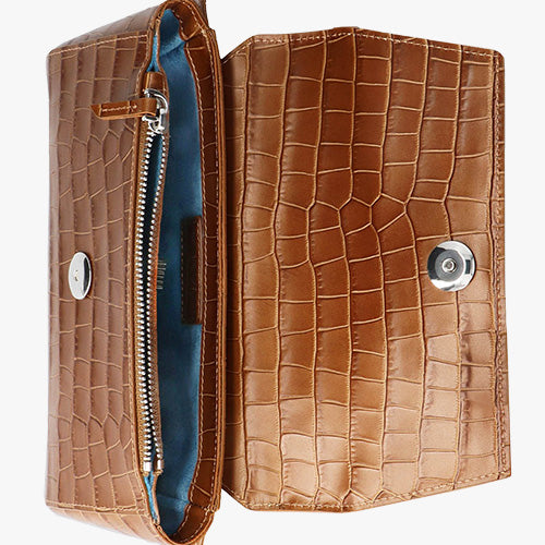 Belt Bag Krokoprint (braun, 1-size) | braun