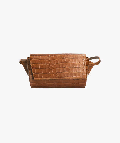 Belt Bag Krokoprint (braun, 1-size) | braun